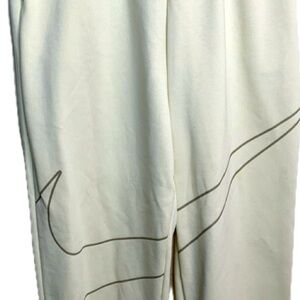 Nike Cream Joggers with Swoosh Logo